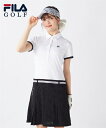 スポーツウェア・フィットネスウェア FILAGOLF スポーツウェア トップス レディース FILA GOLF メッシュジャガードカモフラ柄 ワンピース 吸汗速...