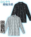 【最大5%OFF SALE!5/16 10:59まで】インナー シャツ 長袖 メンズ ひんやり 接触冷感 吸汗速乾 ストレッチ ローネック 2枚組 コンプレッシ...
