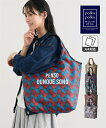 レディース polka ポルカポルカ ラタ プリント 保冷保温コンパクトエコ バッグ A4対応 ショッピングバッグ かばん かわいい おしゃれ ウェーブ/RDB...