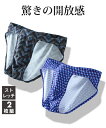 【最大5%OFF SALE!5/16 10:59まで】ブリーフ パンツ メンズ 足回りカットで驚きの解放感 T型フロント 2枚組 インナー 男性下着 2枚組 M...