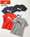 プーマ スポーツウェア トップス キッズ キャットロゴ プリント 半袖 Tシャツ 男の子 女の子 夏 トレーニング フィットネス 運動 ジム ネイビー/ブラック/ホワイト/レッド/杢グレー 身長140/150/160cm ニッセン nissen