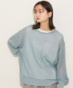 ニット セーター レディース 2点セット シアー + タンクトップ 夏 オフホワイト/サックス/黒 M/L/LL ニッセン nissen