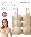 ブラジャー 大きいサイズ レディース シームレス 3枚組 春 夏 秋 冬 インナー 女性 ベージュ3枚組 B85~E105 ニッセン nissen