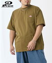 Tシャツ カットソー メンズ ワンポイント 半袖 PIKO 夏 ビッグ ラージ トップス オフホワイト/コヨーテ/ブラック 3L/4L/5L ニッセン nissen