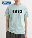 Tシャツ カットソー メンズ 綿100% フロッキー プリント アウトドアプロダクツ 夏 トップス 65ブルー/67ネイビー/N7チャコール M/L/LL ニッセン nissen