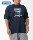【全品対象クーポン配布中★先着100名 50%OFF★先着3,000名 25%OFF!6/4 20時開始】OUTDOOR Tシャツ カットソー メンズ メッシュ素材転写 プリント 半袖 アウトドアプロダクツ 春 夏 ビッグ ラージ トップス 67ネイビー/N9ブラック 3L/4L/5L/6L/8L ニッセン nissen