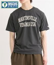 【全品対象クーポン配布中★先着100名 50%OFF★先着3,000名 25%OFF!6/4 20時開始】Tシャツ カットソー メンズ カレッジ プリント 半袖 Tシャツディスカスアスレチック 夏 トップス 09ホワイト/16グレー/48スミクロ/67ネイビー | M/L/LL | ニッセン nissen