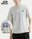 【全品対象クーポン配布中★先着100名 50%OFF★先着3,000名 25%OFF!6/4 20時開始】Tシャツ カットソー メンズ 綿100% バック プリント 半袖 PIKO ピコ 夏 トップス ブラック/杢グレー | M/L/LL | ニッセン nissen