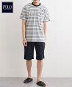 【店内全品対象★25%OFFクーポン配布中★先着1,500名限定 7/19 20時開始】ルームウェア メンズ 綿100% 半袖 上下セット POLO BCS 有 夏 部屋着 グレー+ネイビー/ネイビー+グレー | M~5L | ニッセン nissen