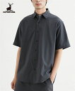 【全品対象クーポン配布中★先着100名 50%OFF★先着3,000名 25%OFF!6/4 20時開始】シャツ カジュアル メンズ メッシュオーバー キャプテンスタッグ セットアップ 可能 夏 05チャコール/ネイビー | M/L/LL | ニッセン nissen