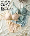 ブラジャー ショーツ セット レディース 脇高エレガント レース ブラショーツ 女性 インナー パンツ パンティ クリーム/グリーン | A70_M~F85_LL | ニッセン nissen