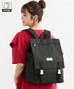 バッグ(鞄) レディース スクエアフラップカジュアル リュック サック A4対応 春 夏 秋 冬 かばん バック かわいい おしゃれ 黒 ニッセン nissen