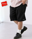 パンツ メンズ 綿100% チノ素材 ハーフ Hanes ヘインズ 夏 大きいサイズ 01ブラック/72ネイビー/95ベージュ ニッセン nissen