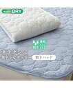 敷きパッド 寝具 吸汗速乾 サラクシュ サッカー 夏 敷パッド ブルー/ホワイト シングル/セミダブル/ダブル ニッセン nissen