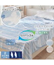 接触冷感 と タオル 地のリバーシブルクールケット ネコ柄 夏 寝具 ピンク系/ブルー系 ハーフ/シングル ニッセン nissen