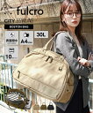 レディース fulcro フルクロ 10ポケット 30L はっ水CITY アーチ デザイン ボストン バッグ A4対応 春 夏 秋 冬 かばん かわいい おしゃれ オリーブ/ブラック/ベージュ ニッセン nissen