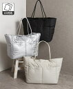 バッグ(鞄) レディース 大容量 パフっとかる~いシンプル トート バッグ A4対応 春 夏 秋 冬 手提げ かばん かわいい おしゃれ シルバー/ブラック/ベージュ ニッセン nissen