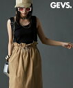 【店内全品対象★25%OFFクーポン配布中★先着1,000名限定 11/4 20時開始】サロペット ワンピース ジャンパースカート レディース 綿100% ジャンパー スカート GEVS. 夏 キャミワンピ キャミソールワンピース カーキ/ベージュ/黒 | M~10L | ニッセン nissen