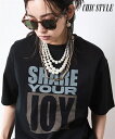 Tシャツ カットソー レディース 綿100% ロゴ プリント シックスタイル 夏 オフホワイト/黒 | M~10L | ニッセン nissen