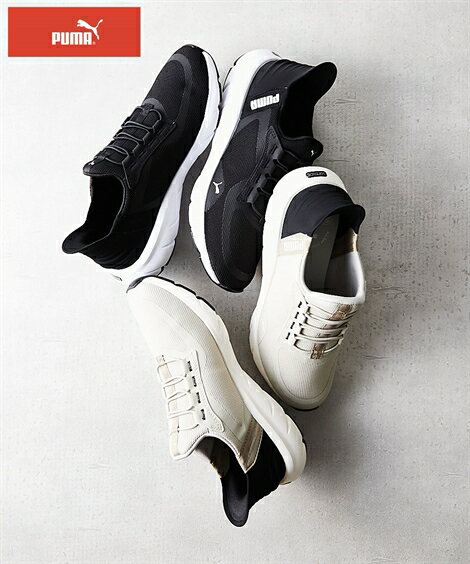 プーマ メンズ スニーカー フレックス レース イーズイン ALTワイド 幅広 ハンズフリー 春 夏 秋 冬 靴 シューズ デザートダスト/プーマブラック | ...