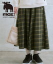 スカート moz(モズ)ネルチェックフレアスカート ニッセン nissen