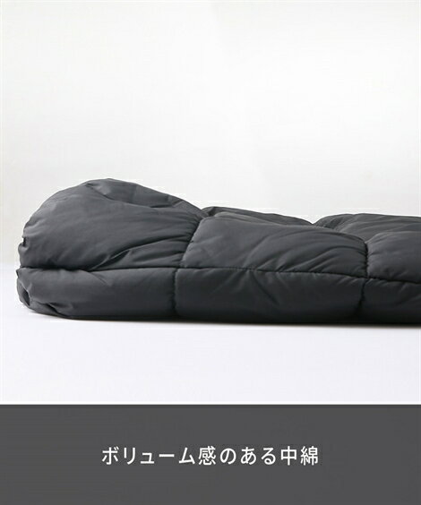 アウター ブルゾン メンズ 中綿ボリュームスタンド ベスト はっ水 秋 冬 チャコール/ブラック ニッセン nissen