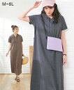 ＼10%OFFクーポン／マタニティウェア・授乳服 【産前・産後　授乳服】ゆったりマタニティマキシ丈パーカーワンピース ニッセン nissen