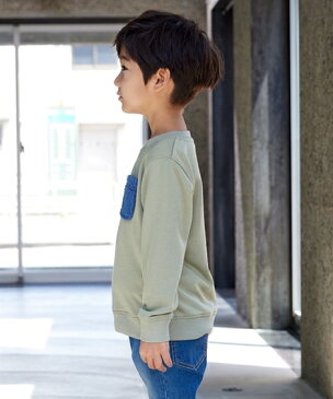 【10/11 1時59分までポイント5倍】【秋】トップス・チュニック ポケット付トレーナー(男の子・女の子 子供服・ジュニア服) ニッセン nissen