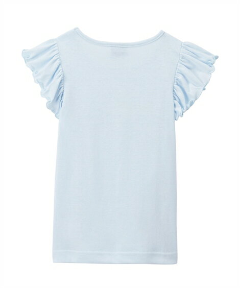 【送料無料】【NEW】ディズニー プリンセスプリント袖フリル半袖Tシャツ(子供服　女の子　ベビー服) ニッセン nissen