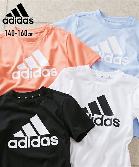 【30%OFFクーポン(￥1,500以上お買上)】スポーツウェア 【adidas（アディダス）】ビッグロゴTシャツ（男の子　女の子　子供服　ジュニア服） ニッセン nissenのサムネイル