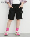 【半額セール】ハーフパンツ カーゴ サイドポケット ボトムス ズボン カットジョーゼット ひざ丈ニッセン nissen 女の子 女児 女子 子供服 子ども こども キッズ トドラー 春 夏 秋服 110 120 130cm