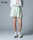 ボトムス パンツ ポンチ素材 ウエストロゴ入り ショートパンツ (子供服 ジュニア服 女の子) 子ども こども ニッセン nissen 140cm/150/160 夏服