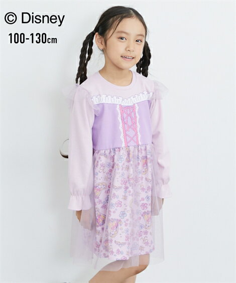 ディズニープリンセス ワンピース DISNEY アリエル ラプンツェル なりきり キッズ 子供服 子