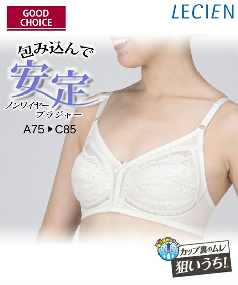 ブラジャー (A75-D80) 吸汗速乾 狙いうち！ 汗対策 アンダーメッシュ ノンワイヤー ブラジャー ニッセン nissen ブラ フルカップ むれにくい