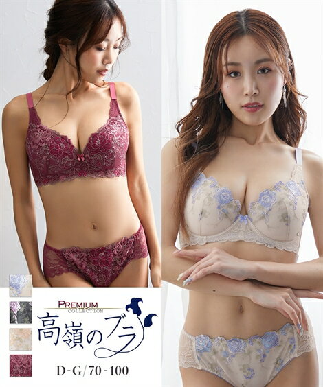 ブラショーツセット ニッセン 高嶺の ブラジャー ショーツ セット プレミアム（ 脇スッキリタイプ 