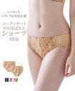 【期間限定クーポン配布中】ショーツ 花柄 やや深ばき丈 コーディネートショーツ 2枚組 ( トリンプ ) ニッセン 女性 下着 レディース ペアショーツ 可愛い レース 深め 刺しゅう(4)