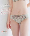 ショーツ M L LL 3L 4L ニッセン やや 深ばき丈 花柄 ストレッチ ペアショーツ ( トリンプ ) 女性 下着 レディース ショーツ かわいい下着 パンティ