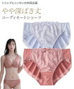 ショーツ(パンツ) ニッセン 大きいサイズ やや深ばき丈 編レース コーディネート ショーツ ( トリンプ ) 女性 下着 レディース ショーツ 単品 可愛い 3L 4L