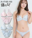【期間限定クーポン配布中】ブラショーツセット (A65/M-F100/5L) ニッセン ロマンティックバニー ブラショーツセット女性 下着 レディース ブラジャー ショーツ セット 盛り 小胸 谷間 可愛い(4)