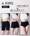 ショーツ M L LL 3L 4L 5L 6L ニッセン n,KURO タイプが選べる 綿混 ストレッチ 深ばき丈 ショーツ 女性 下着 レディース ショーツ 綿 コットン 綿95%(4)