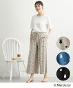 パジャマ・ルームウェア M L LL 3L ニッセン ミッフィー 綿混 8分丈 ルームパンツ 女性 レディース ルームウェア ルームボトム 可愛い キャラクター 綿 コットン