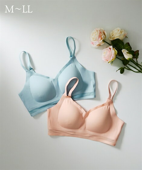 【期間限定クーポン配布中】ブラジャー M L LL 大きいサイズ ニッセン シアーテープ シームレス ノンワイヤーブラジャー 女性 下着 レディース ノンワイヤーブラ ブラジャー ブラ