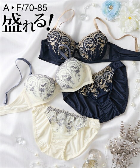 【期間限定クーポン配布中】ブラショーツセット (A70/M-F85/LL) 大きいサイズ ニッセン エレガントプリンセス ブラジャー ショーツ セット 女性 下着 レディース