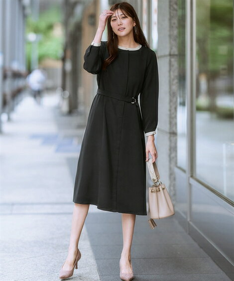 2色 ワンピース シンプル 通勤 シック フレンチ お出かけ 大人 楽天市場】オフィス(サイズ(S/M/L)6L)(ワンピース
