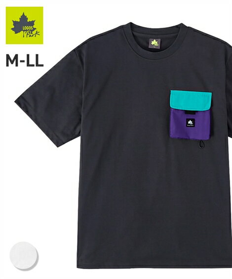 ロゴス Tシャツ 半袖 メンズ M-LLサイズ 吸汗速乾ポケット付き半袖クルーネックTシャツ トップス ニッセン LOGOS Park 【brand】のサムネイル