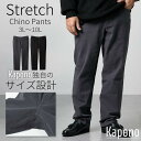 チノパンツ レギュラーストレート ストレッチ 股ずれ軽減布付き 3L-10L 大きいサイズ メンズ ニッセン nissen