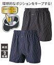 下着 インナー トランクス クセになるホールド感! 内側サポーター付 綿混 前開き ニット 2枚組 ハンモック仕様 M-5L 大きいサイズ メンズ ニッセン n...