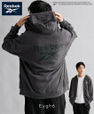 トップス フルジップパーカー 長袖 綿100% USAコットン 裏毛 バック刺繍ロゴ Reebok UVカット M-LL メンズ ニッセン nissen