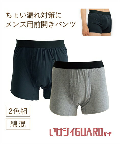 ボクサーパンツ 吸水パンツ いけジィガード 2色組 M-LL メンズ ニッセン nissen