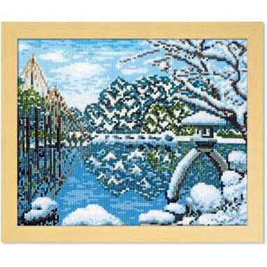 オリムパス・OLYMPUSししゅうキット四季を彩る日本の名所No.7417冬の兼六園